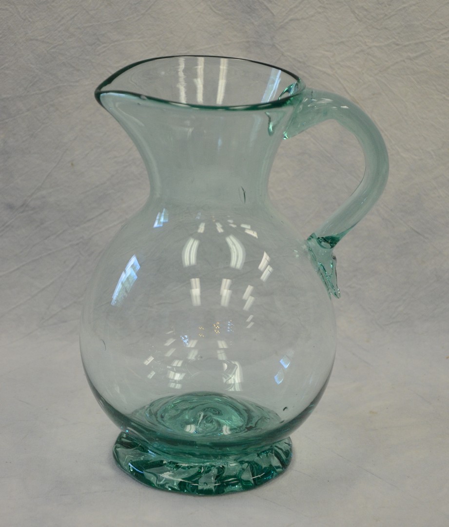 Appraisal: Clevenger Glass Pitcher Clayton NJ late s blown glass in