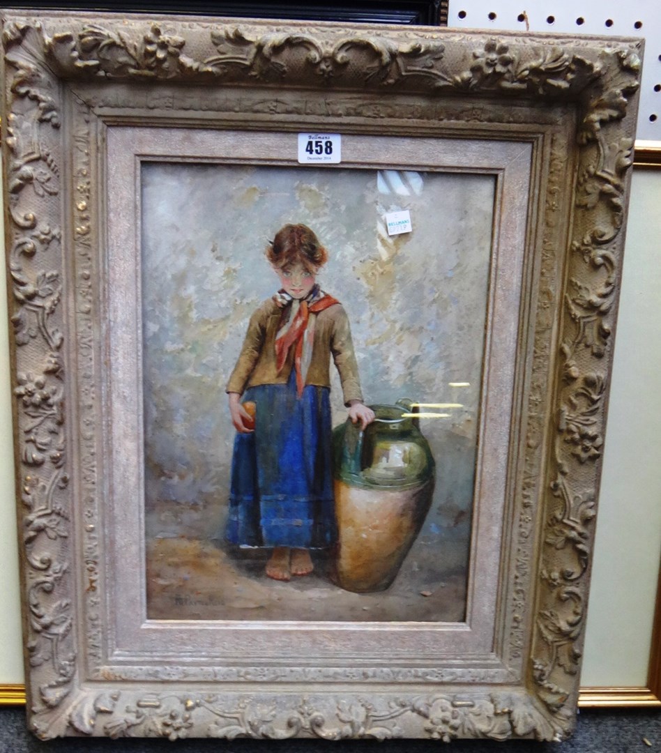 Appraisal: Robert Payton Reid - A refugee watercolour signed cm x