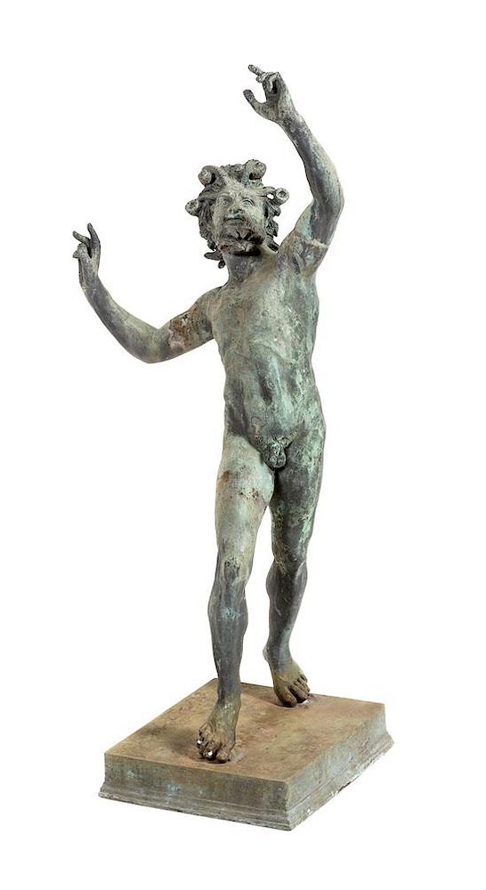 Appraisal: An Italian Cast Metal Figure of the Dancing Fawn of