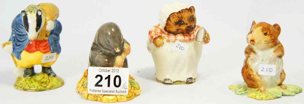 Appraisal: Beswick Beatrix Potter Figures Mrs Tiggywinkle Timmy Willie from Johnny