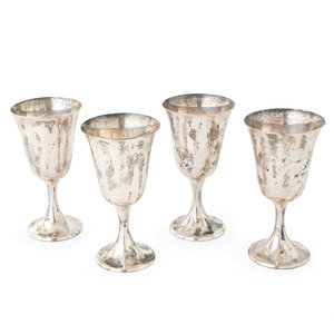 Appraisal: Four Gorham Silver Goblets th Century each marked including no