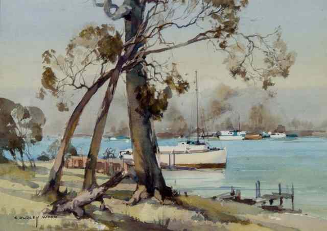 Appraisal: CLIFFORD DUDLEY WOOD - Waterfront at Mallacoota signed lower left