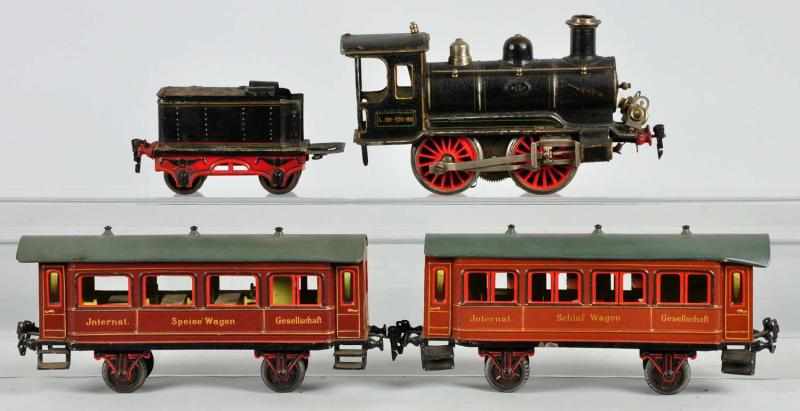 Appraisal: Marklin Gauge R Passenger Train Set Description German Hand enameled