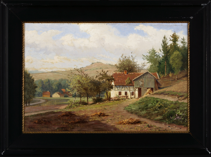 Appraisal: Paul Wilhelm Tubbecke German - View of a Hillside Village