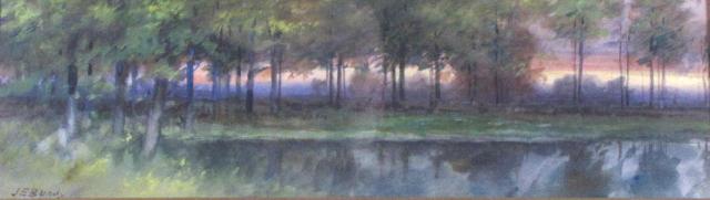 Appraisal: John Elwood Bundy IN - x pastel signed lower left