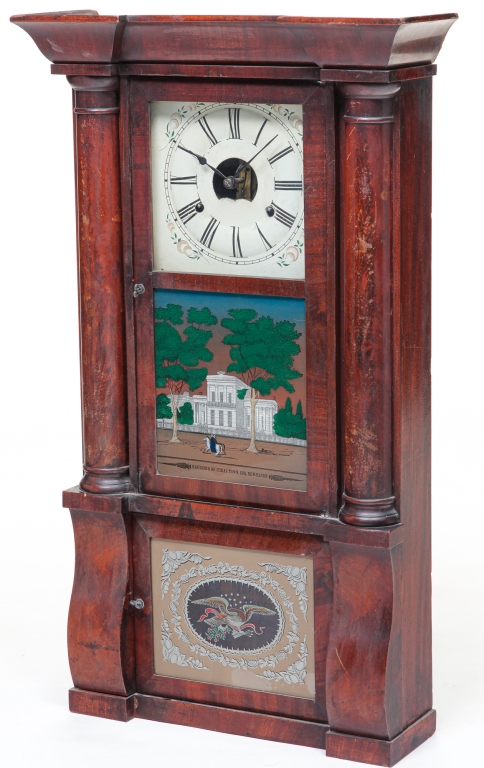 Appraisal: AMERICAN BIRGE AND PECK MANTLE CLOCK Second quarter th century