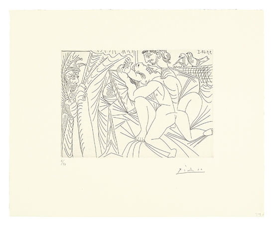 Appraisal: PABLO PICASSO Series Etching and aquatint x mm x inches