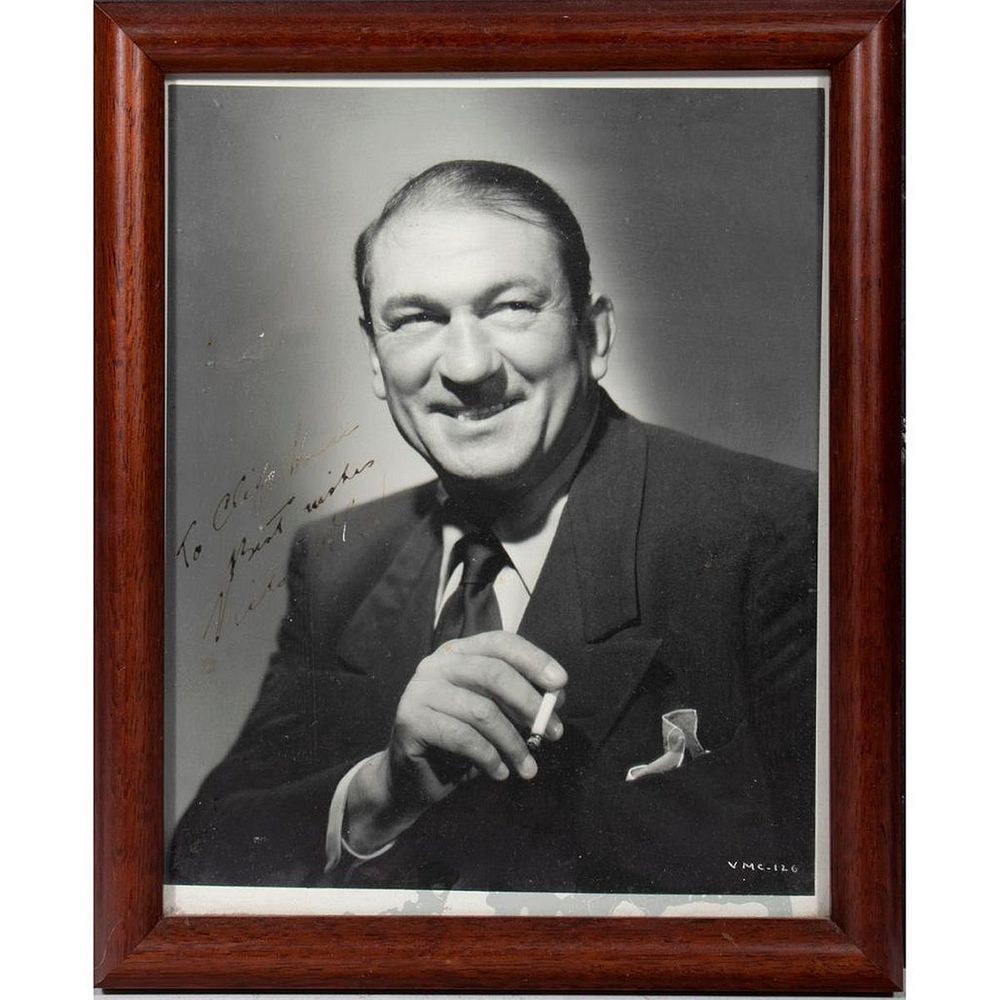 Appraisal: Victor LcLaglen Original autographed inscribed photograph Size x Condition Showing