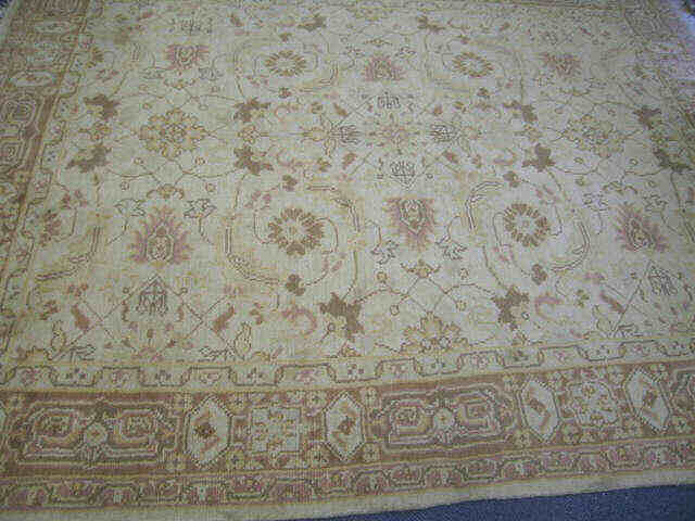 Appraisal: Chinese Oushak Handmade Room Size Rug intricate floral pattern on