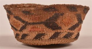 Appraisal: Antique Northwest Coast Indian Trinket Basket - h x -