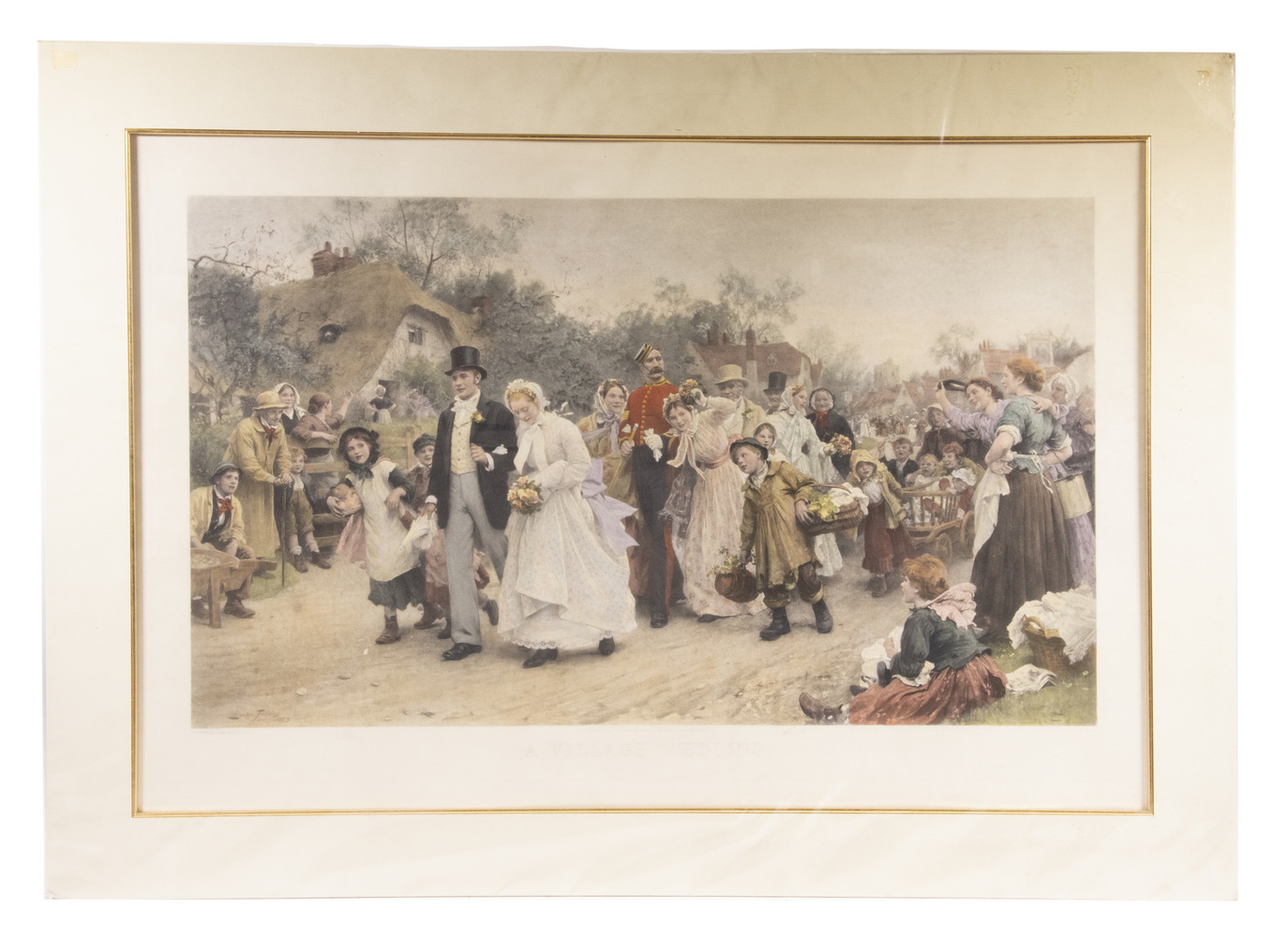 Appraisal: SIR SAMUEL LUKE FILDES UK - The Village Wedding hand