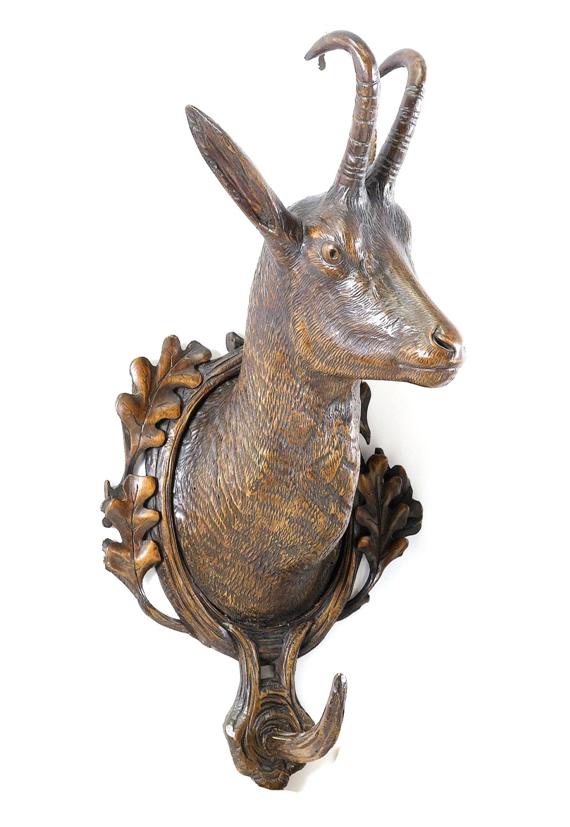 Appraisal: COAT HOOK IN THE FORM OF A CHAMOIS HEAD Brienz