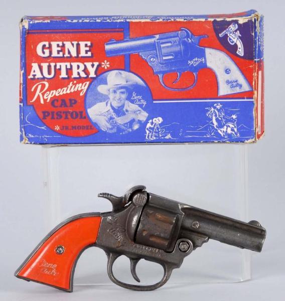 Appraisal: Gene Autry Cap Gun Description Very dark finish Has fired