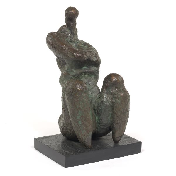 Appraisal: ROBERT WINSLOW AMERICAN B x x Seated figure Bronze mounted