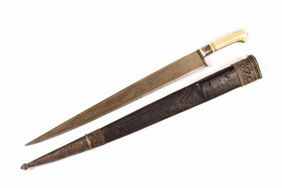 Appraisal: A th century Indian khyber with tapering blade and faceted