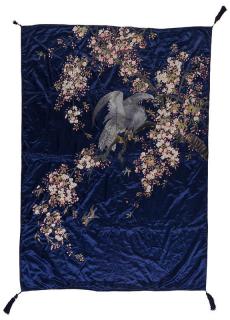 Appraisal: A Japanese embroidered silk tapestry Late Meiji Period early th