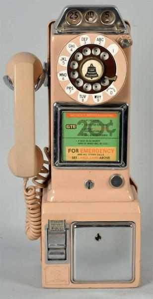 Appraisal: Northern Electric Beige -Slot Payphone Circa NE QF printed on