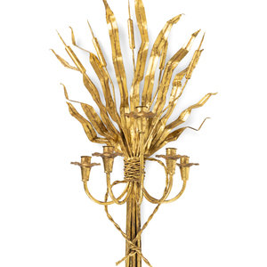 Appraisal: A Louis XVI Style Gilt-Metal Five-Light Sconce MID- TH CENTURY