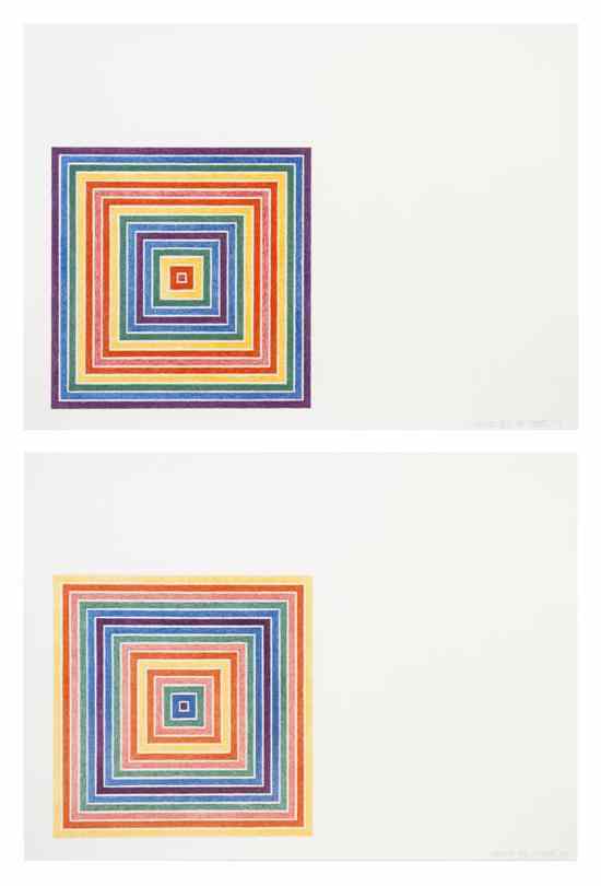 Appraisal: Frank Stella American b Louisiana Lottery Co from Mulitcolored Squares