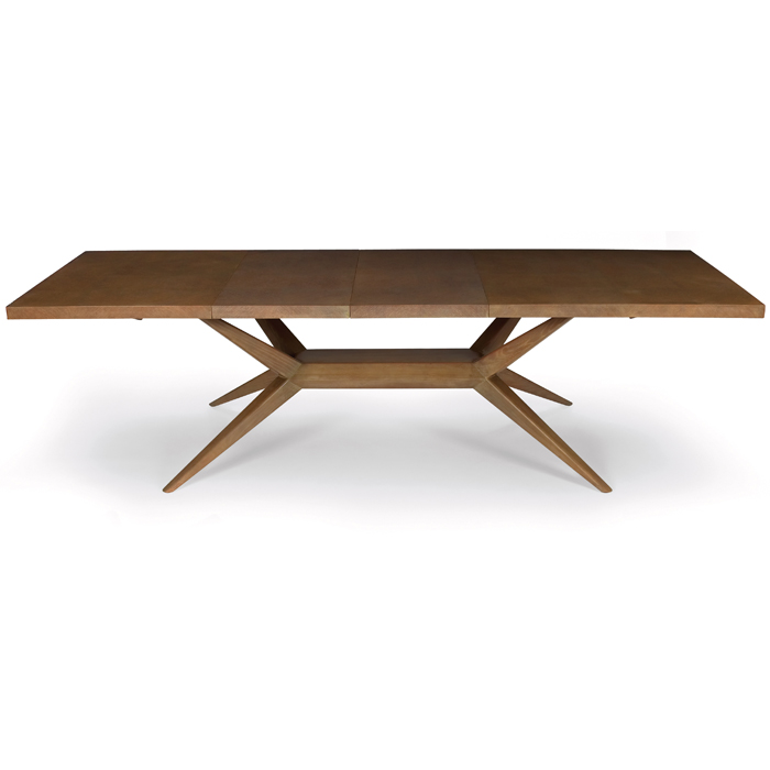 Appraisal: Harold Schwartz dining table by Romweber oak with Palomino finish