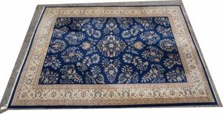 Appraisal: ' x ' Handmade Oriental Carpet Rug Blue fie '