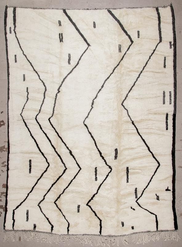 Appraisal: Modern Beni Ourain Rug ' '' x ' '' Modern