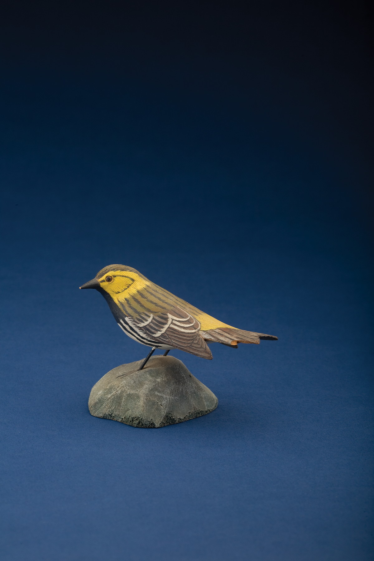 Appraisal: JESS BLACKSTONE AMERICAN - CARVED AND PAINTED BLACK-THROATED GREEN WARBLER