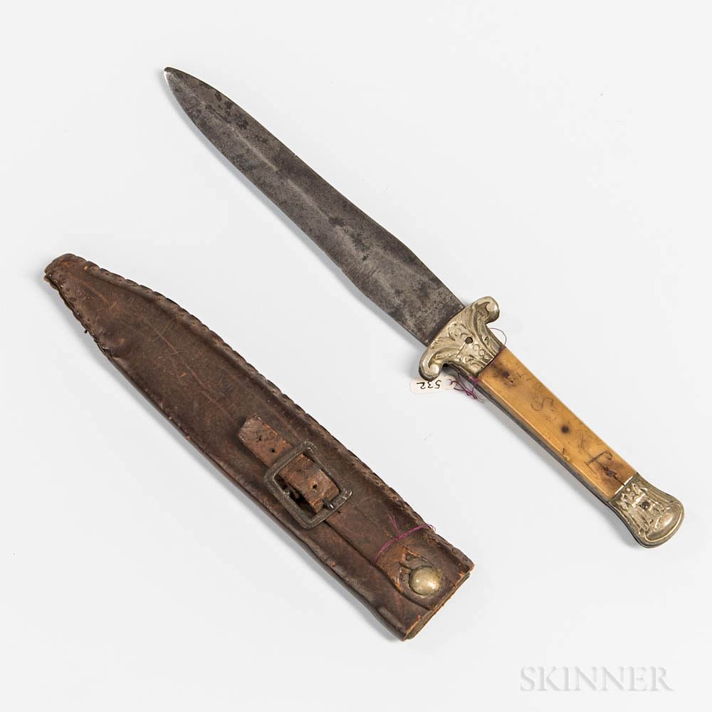 Appraisal: Identified Spear Point Bowie Knife Identified Spear Point Bowie Knife