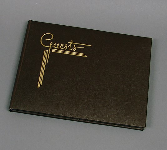 Appraisal: Guest autograph book kept from - - to - -