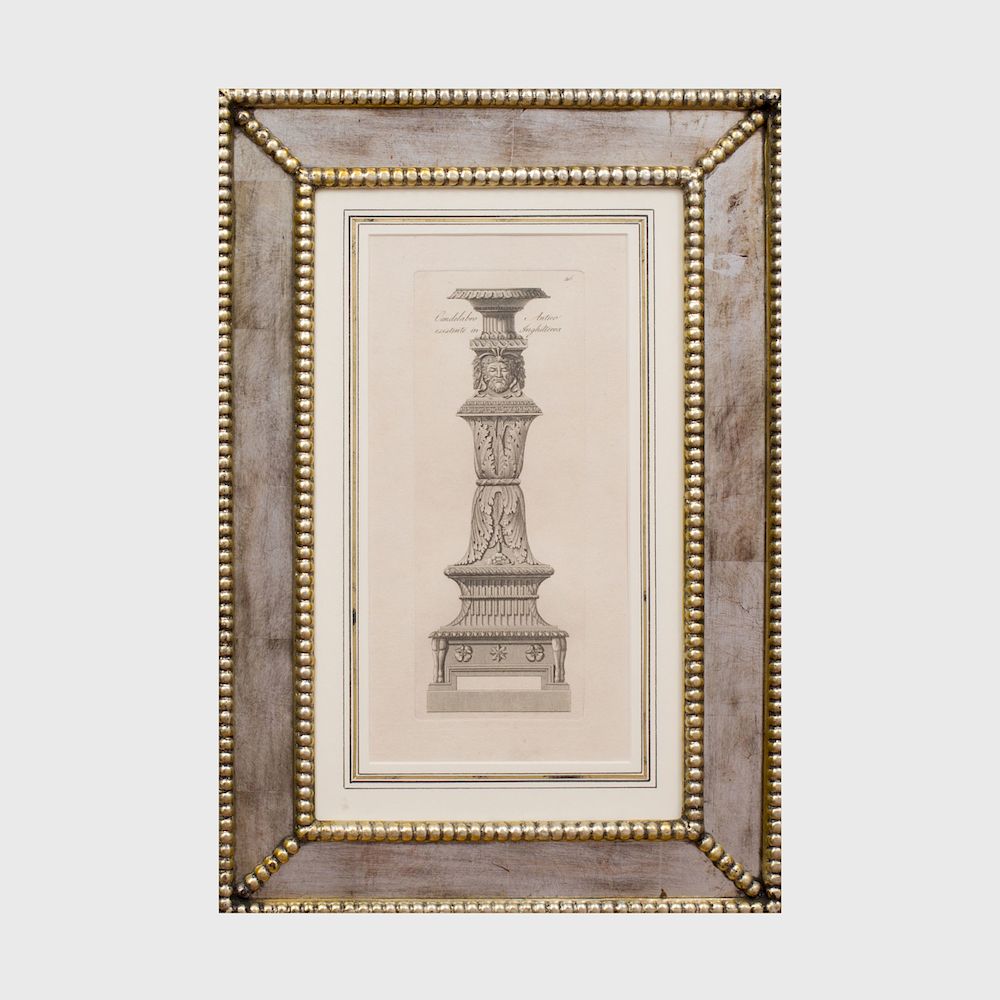 Appraisal: Pietro Ferrerio - Candelabra Six Plates Six engravings on wove