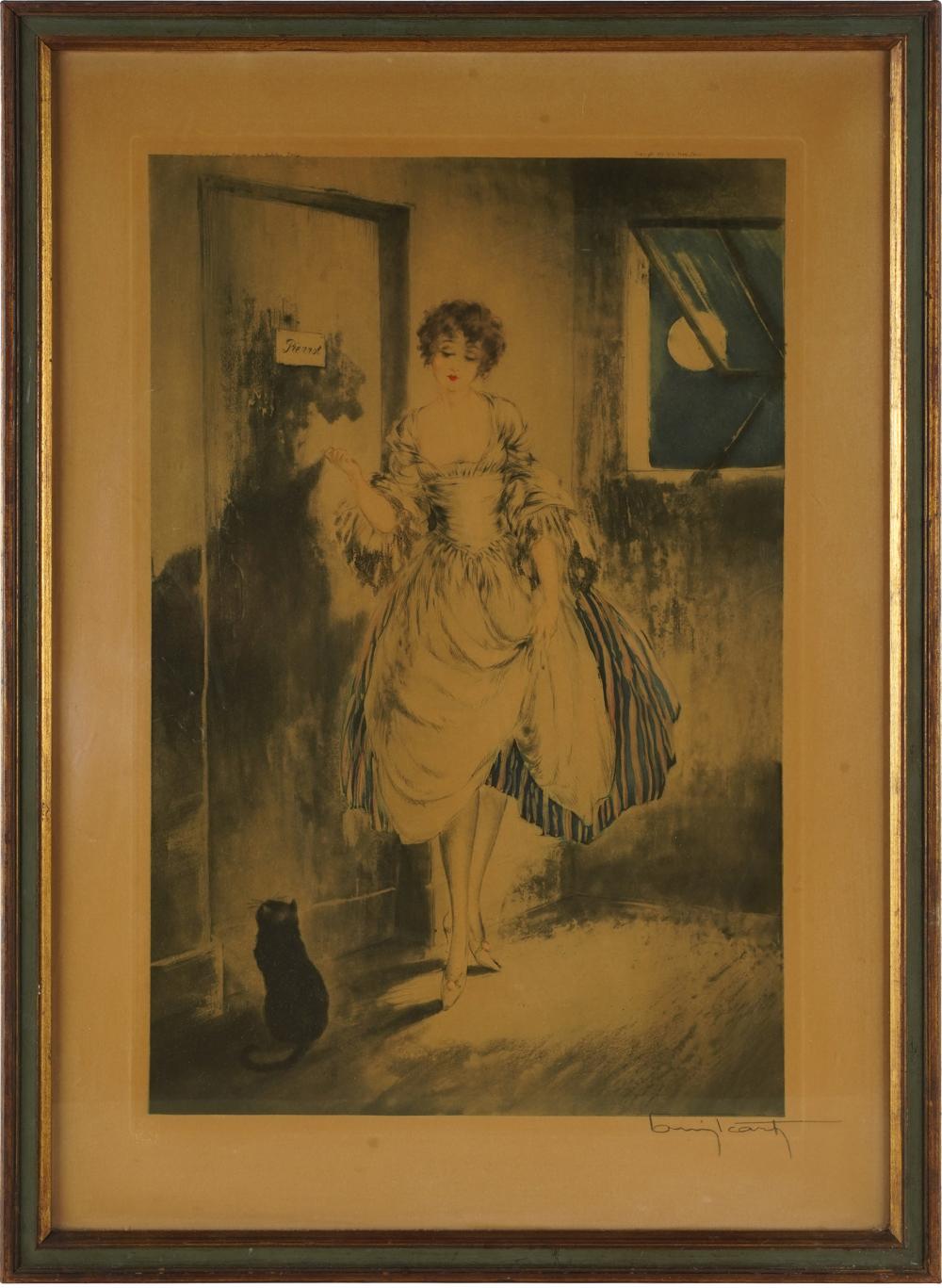 Appraisal: LOUIS ICART AU CLAIR DE LA LUNE signed lower right