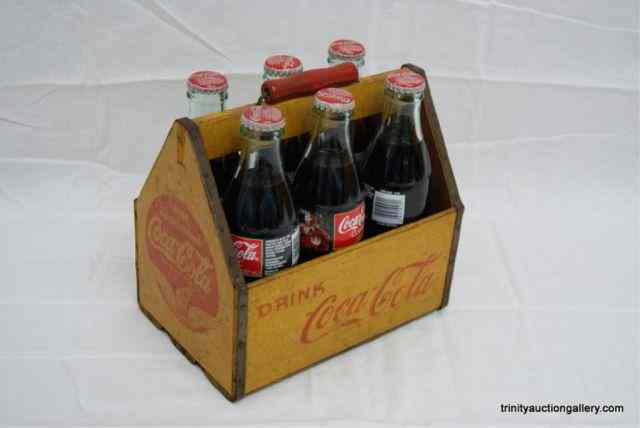 Appraisal: Rare 's Coca Cola Wooden Pack Carrier WingsFrom the estate