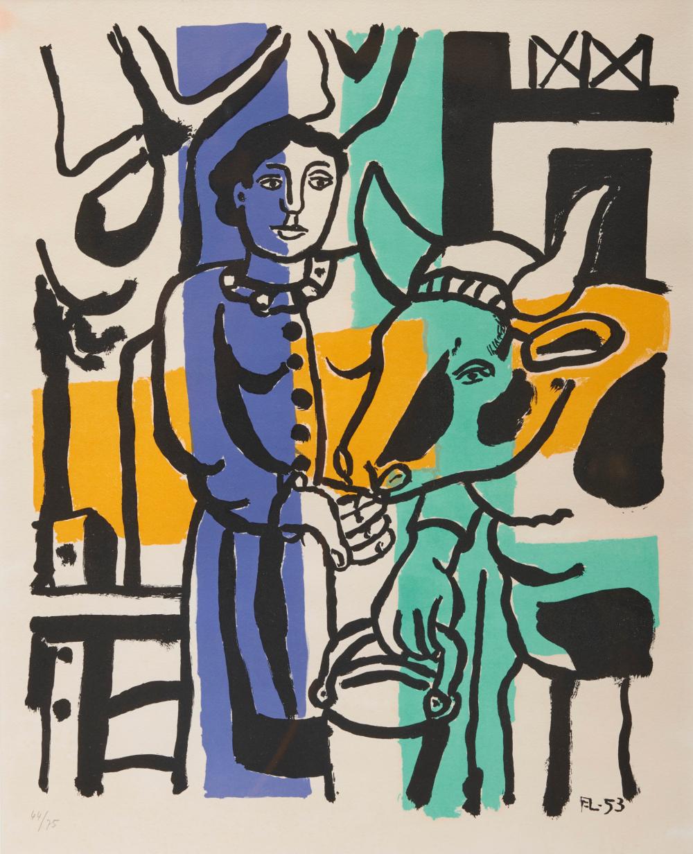 Appraisal: FERNAND LEGER French - La Vach re S lithograph in