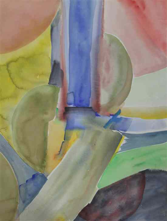 Appraisal: William Tilyer - watercolour Abstract signed x in Estimate -