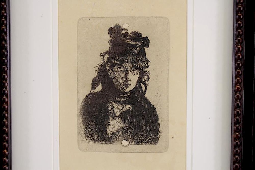 Appraisal: Edouard Manet Etching of an Elegant Woman Edouard Manet Etching