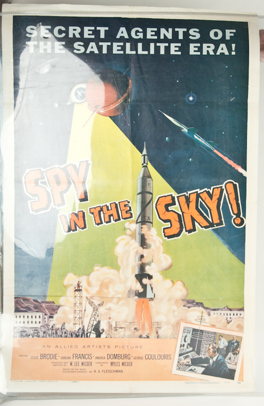 Appraisal: Movie Poster Spy in the Sky Dated Allied Artists Has