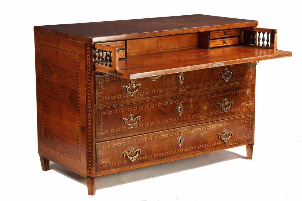 Appraisal: EUROPEAN BUTLER'S CHEST WITH DESK - th c Eastern European