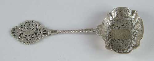 Appraisal: FANCY CONTINENTAL SILVER SPOON Twist handle with decorative phoenix bird