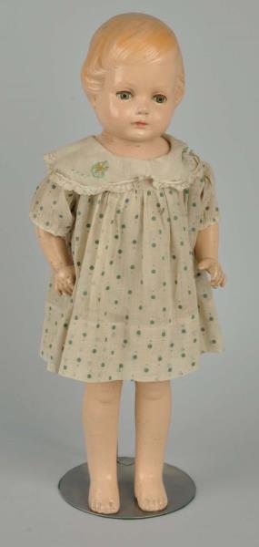 Appraisal: Composition Doll With Molded Hair This doll has some wear