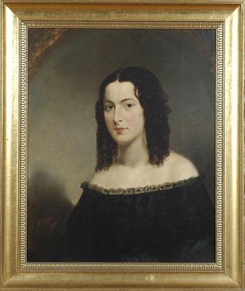 Appraisal: James Cafferty th C Portrait of a Woman Oil on