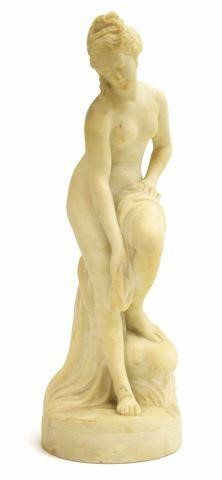 Appraisal: Carved marble sculpture Venus au Bain after Etienne Maurice Falconet