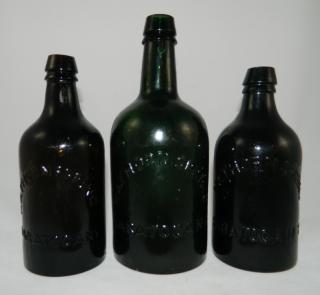 Appraisal: Mineral water bottles Mineral water- round marked 'Hathorn Spring Saratoga