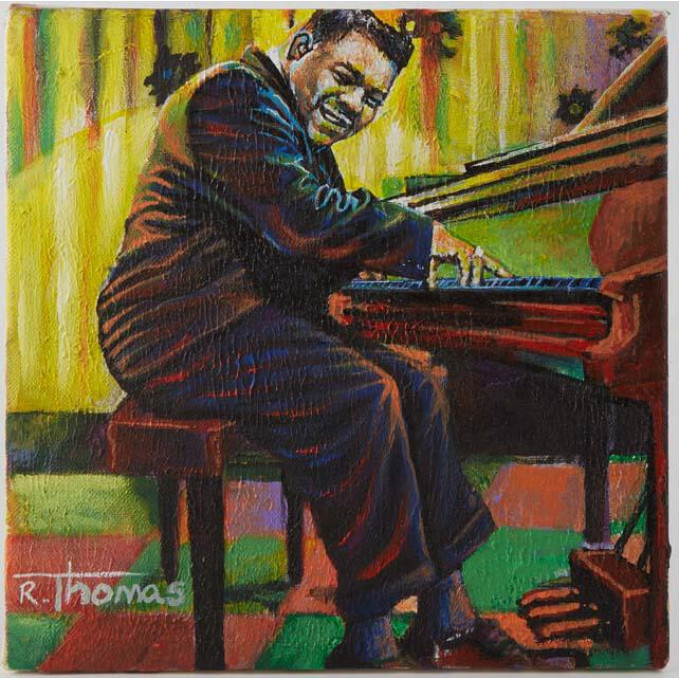 Appraisal: Richard Thomas - Louisiana Fats Domino th c oil on