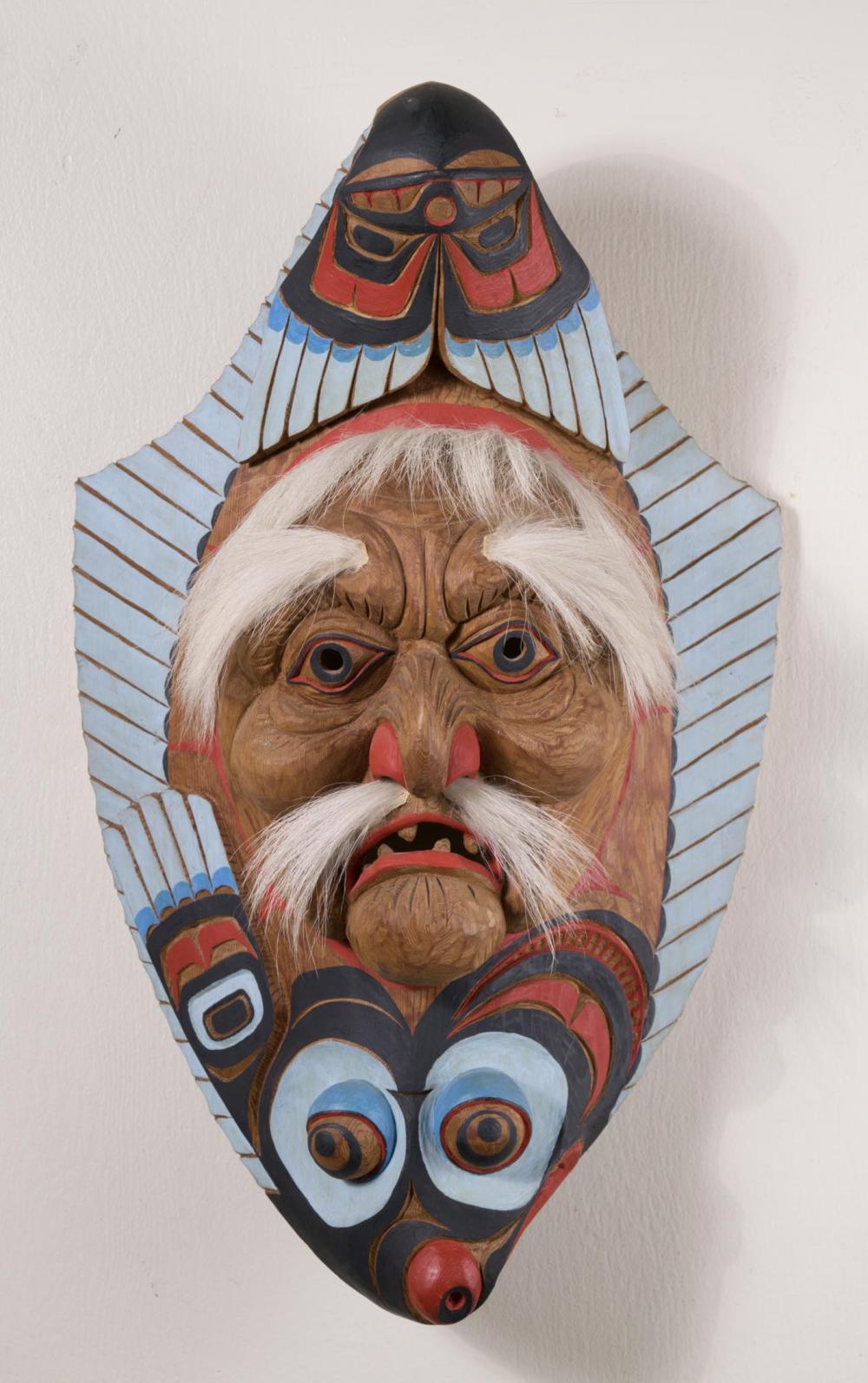 Appraisal: CHIEF LELOOSKA Kwakwaka'wakw Tribe Washington - carved and painted cedar