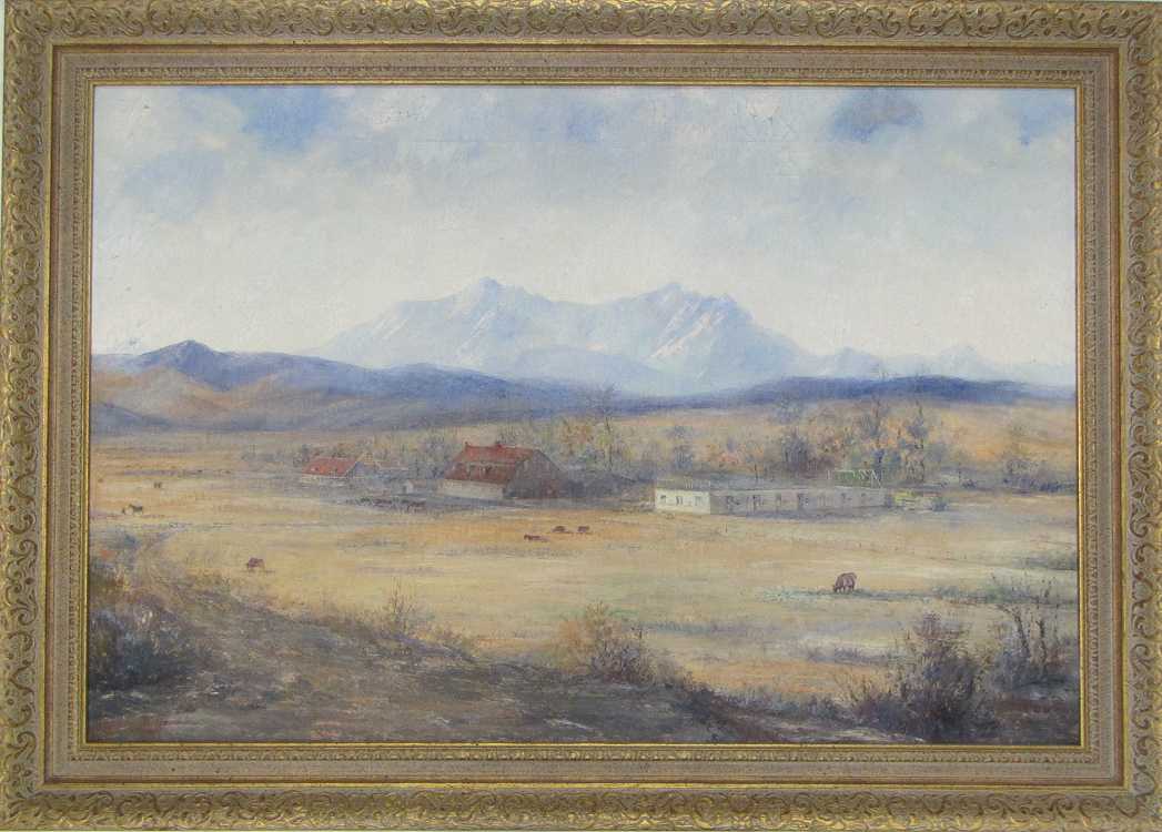 Appraisal: LEONARD M DAVIS OIL ON CANVAS California Alaska Massachusetts -