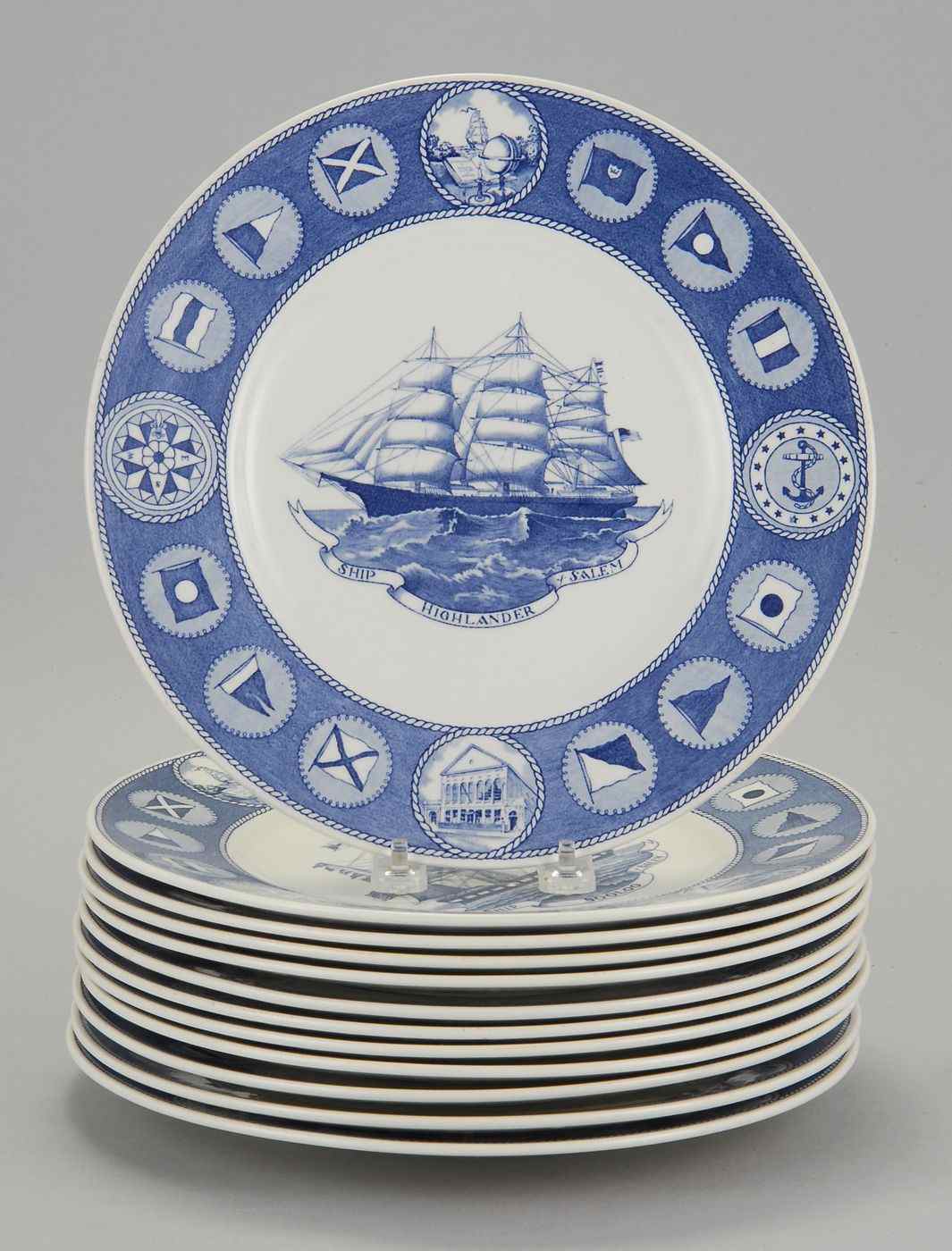 Appraisal: SET OF TWELVE WEDGWOOD COMMEMORATIVE SERVICE PLATESFor the th Anniversary