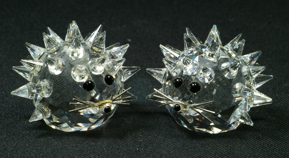 Appraisal: Swarovski crystal hedgehogs or porcupines tall