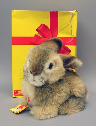 Appraisal: L Tagged plush Dormy rabbit w original box