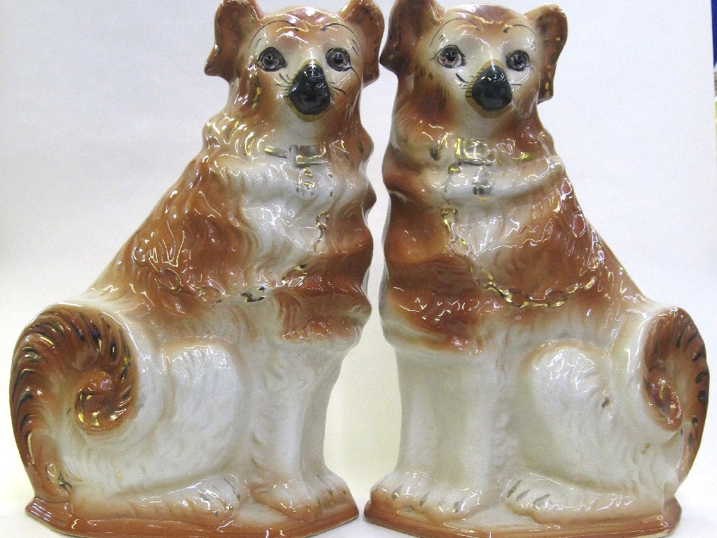 Appraisal: Pair of Staffordshire wally dugs