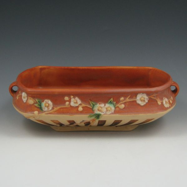 Appraisal: Roseville Cherry Blossom - bowl in brown Marked with original